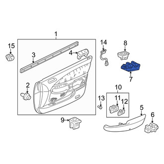 Acura OE - Front Left Door Window Switch