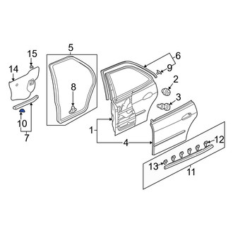 Acura OE - Front Center Hood Seal Clip