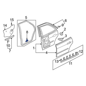 Acura OE - Lower Door Seal Clip