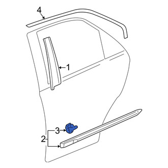 Acura OE - Rear Door Molding Clip