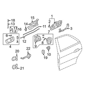 Acura OE - Rear Door - Lock & Hardware
