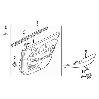 Acura OE - Rear Door - Interior Trim