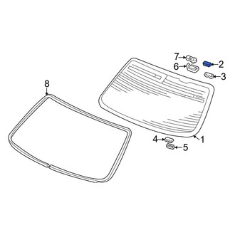 Acura OE - Outer Windshield Clip