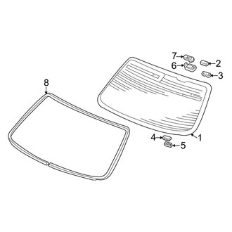 Acura OE - Back Glass - Glass