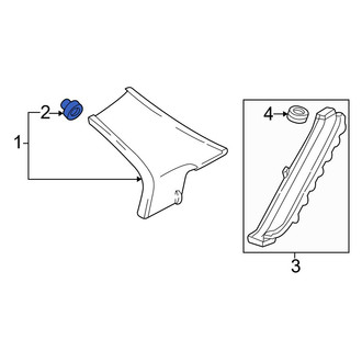 Acura OE - Right Seat Track Cover Clip