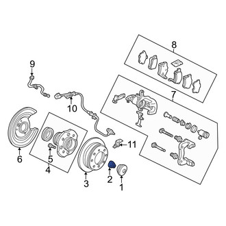 Acura OE - Rear Axle Nut