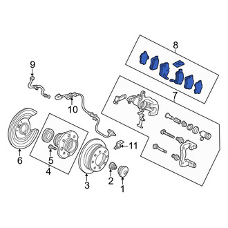 Acura OE - Rear Disc Brake Pad Set