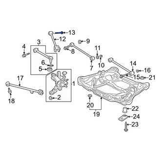 Acura OE - Lower Outer Suspension Trailing Arm Bolt