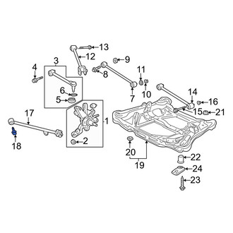 Acura OE - Suspension Trailing Arm Bolt