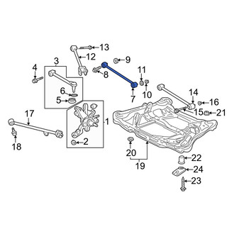 Acura OE - Rear Lower Rearward Suspension Control Arm