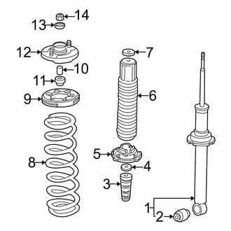 Acura OE - Rear Suspension - Struts & Components