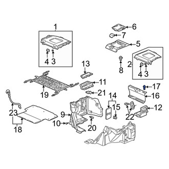 Acura OE - Rear Body Panel Trim Panel Clip