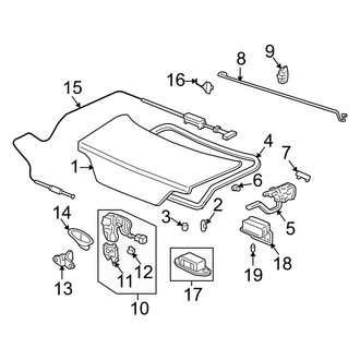 Acura OE - Trunk Lid - Lid & Components