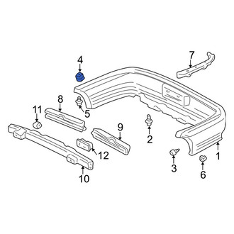 Acura OE - Rear Bumper Cover Grommet