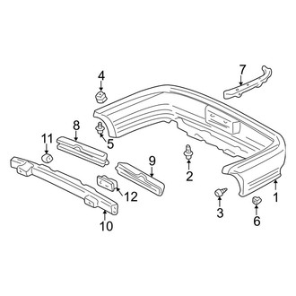 Acura OE - Rear Bumper - Bumper & Components