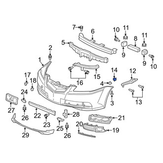 Acura OE - Rear Bumper Cover Grommet