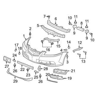 Acura OE - Front Bumper - Bumper & Components