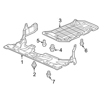 Acura OE - Radiator Support - Splash Shields