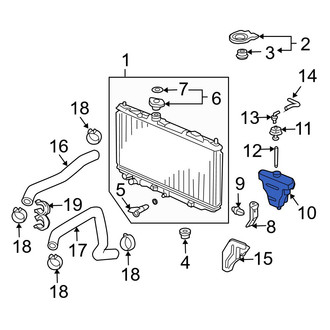 Acura OE - Engine Coolant Reservoir