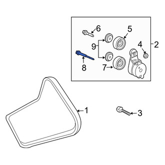 Acura OE - Accessory Drive Belt Idler Pulley Bolt