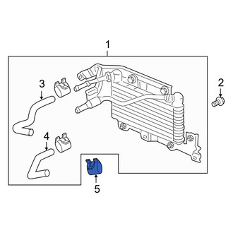Acura OE - Transmission Oil Cooler Line Clamp