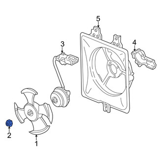 Acura OE - A/C Condenser Fan Blade Nut
