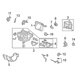 Acura OE - Air Conditioner & Heater - Evaporator Components