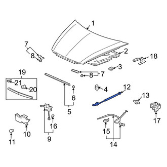 Acura OE - Left Hood Lift Support