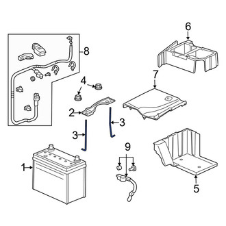 Acura OE - Front Battery Hold Down Bolt