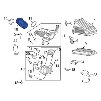Acura OE - Rear Engine Air Intake Hose