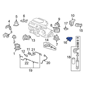 Acura OE - Upper Manual Transmission Mount Bracket