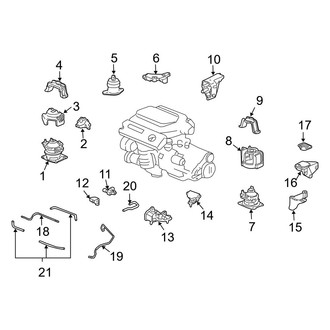 Acura OE - Engine / Transaxle - Engine & Transmission Mounting (Automatic Tr)
