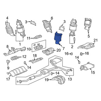 Acura OE - Rear Inner Exhaust Manifold Heat Shield