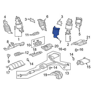 Acura OE - Rear Inner Exhaust Manifold Heat Shield
