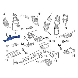 Acura OE - Exhaust Crossover Pipe