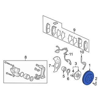 Acura OE - Front Disc Brake Rotor
