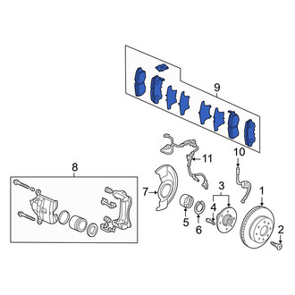 Acura OE - Front Disc Brake Pad Set