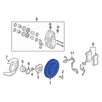 Acura OE - Front Disc Brake Rotor