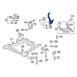 Acura OE - Front Right Steering Knuckle