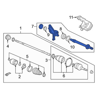 Acura OE - Front CV Intermediate Shaft