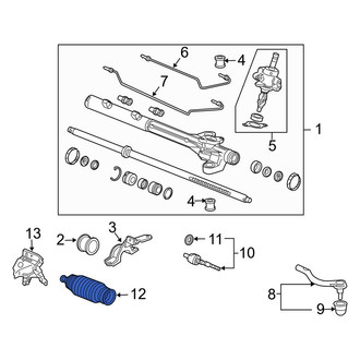 Acura OE - Rack and Pinion Bellows