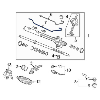 Acura OE - Front Left Power Steering Line
