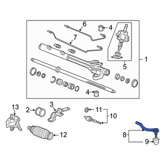 Acura OE - Right Outer Steering Tie Rod End