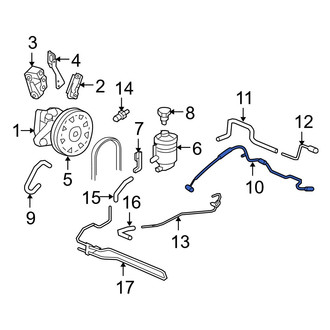 Acura OE - Power Steering Pressure Hose