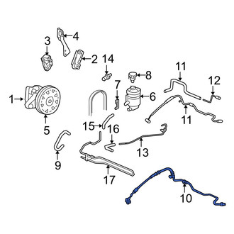 Acura OE - Power Steering Pressure Hose