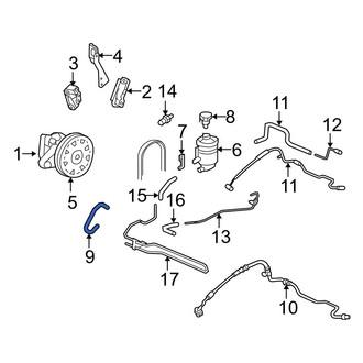 Acura OE - Power Steering Reservoir Hose