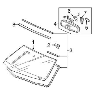 Acura OE - Windshield - Reveal Moldings