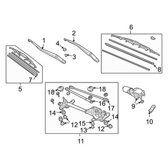 Acura OE - Windshield - Wiper & Washer Components (Wiper Components)