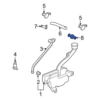 Acura OE - Front Windshield Washer Hose Connector