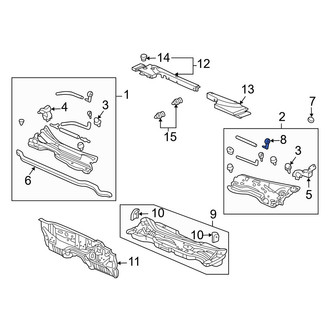 Acura OE - Front Windshield Washer Nozzle